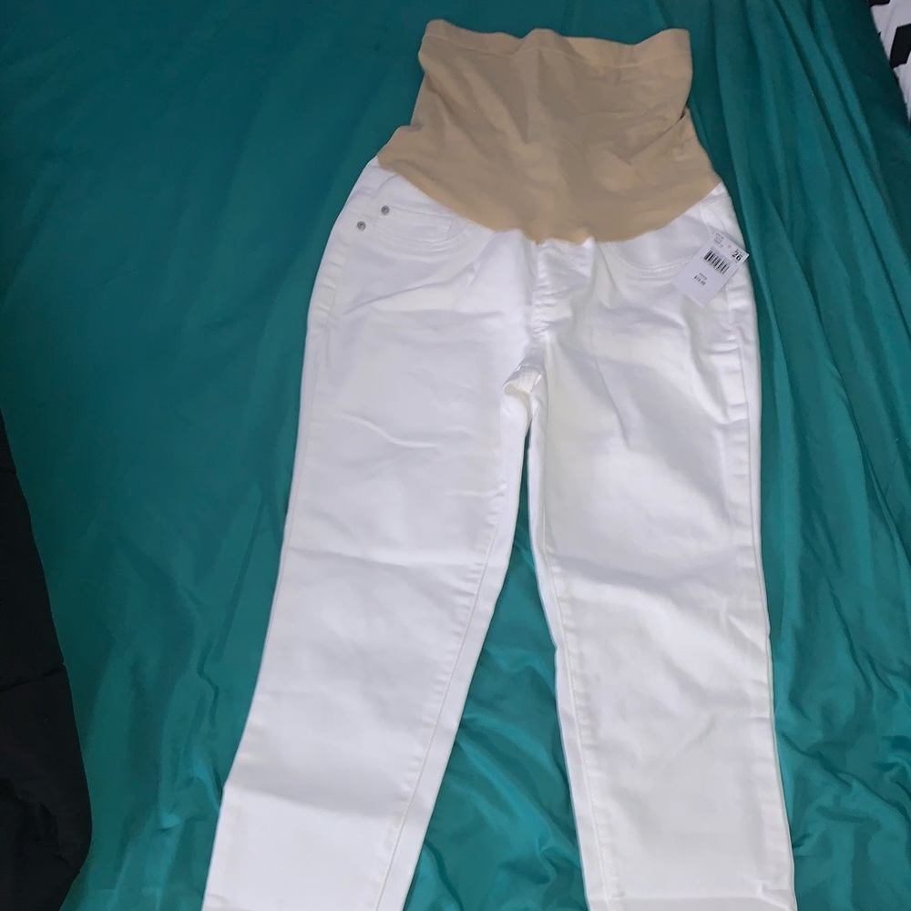 maternity jeans (white)
